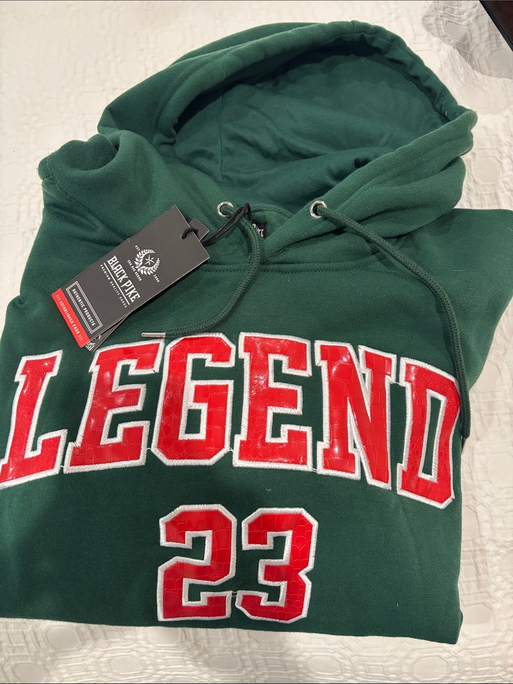 Legend 23 Forest Green Pullover Hoodie by Black Pyramid